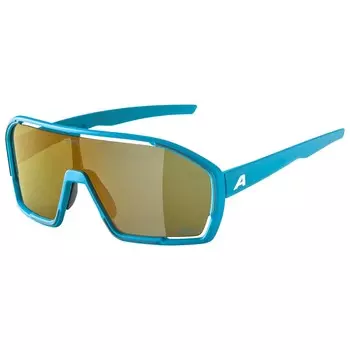 Велосипедные очки Alpina Bonfire Q Lite Mirror Cat 3, цвет Smoke/Blue Matt