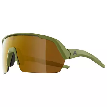 Велосипедные очки Alpina Turbo HR Mirror Cat 3, цвет Olive Matt