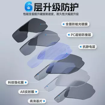 Спортивные очки Li-Ning солнцезащитные с защитой от ветра и песка, черный/белый