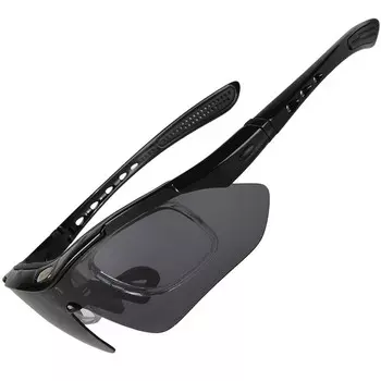 Велосипедные очки Kuang-Chi, поляризационные, меняющие цвет, близорукость, мужские и женские виды спорта на открытом воздухе, бег, ветрозащитное велосипедное снаряжение, поляризационный стиль (коричневые поляризационные линзы)