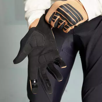 Велосипедные перчатки Decathlon EXPL-500 для горного шоссейного велосипеда М, коричневый