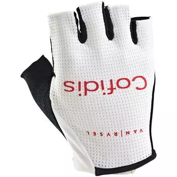 Велосипедные перчатки для шоссейного велосипеда 500 Cofidis VAN RYSEL, белый