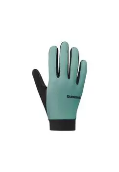 Велосипедные перчатки женские EXPLORER FF, бирюзовые SHIMANO, зеленый