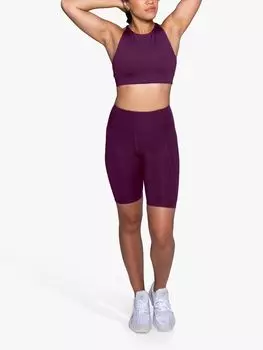 Велосипедные шорты Girlfriend Collective с высокой посадкой, сливовый