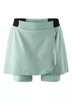 Велосипедные шорты Gonso "LEVICO", женская велосипедная юбка с подкладкой для сиденья, облегающая велосипедная юбка с внутренними шортами, зеленый