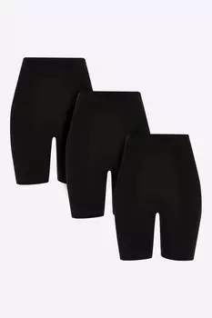 Велосипедные шорты из 100% хлопка, 3 шт в упаковке River Island, черный