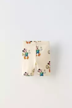Велосипедные шорты минни маус disney ZARA, цвет tangerine