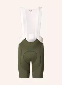 Велосипедные шорты Pro Team с нагрудником, лямками и мягкой вставкой Rapha, мультиколор