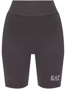 Велосипедные шорты с логотипом Ea7 Emporio Armani, серый