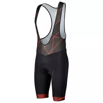 Велосипедные шорты Scott Bibshorts RC Team ++, цвет Black/Fiery Red