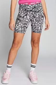 Велосипедные шорты Spin с животным принтом Beat Girlz Club, черный