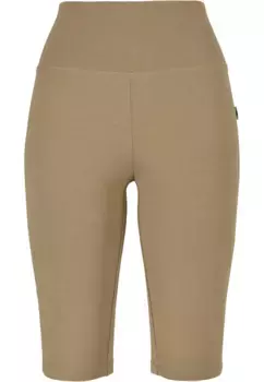 Велосипедные шорты URBAN CLASSICS " Urban Classics Women's Ladies Cycle Shorts из органического эластичного джерси" (1 шт.), хаки