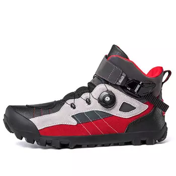 Велосипедные туфли мужские высокие Bvfnlee, серый/красный