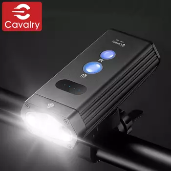 Велосипедный фонарь CAVALRY, мощный свет, 1200 люмен, зарядка через USB, горный велосипед, дорожный автомобиль, свет для дальнего и ближнего света, ночной фонарь для езды, фонарик, аксессуары для оборудования для верховой езды
