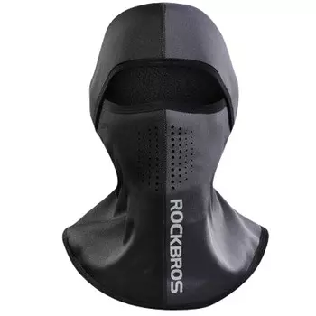 Велосипедный капюшон ROCKBROS, велосипедный капюшон, шейный платок, осенне-зимняя ветрозащитная флисовая теплая маска, защита (плюс бархатный фильтрующий элемент)