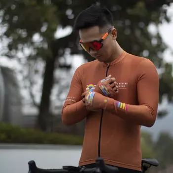 Мужской костюм Mountainpeak для велоспорта с длинными рукавами L, мультиколор