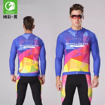 Мужской костюм Mountainpeak Tianma для велоспорта летний с длинными рукавами L, мультиколор