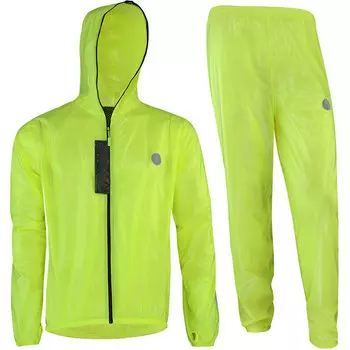 Велосипедный плащ Kuang-Chi для взрослых, портативный непромокаемый плащ для езды на горном велосипеде, YP1002G, комплект, швы полностью проклеены, конструкция с отверстием для большого пальца, код XL