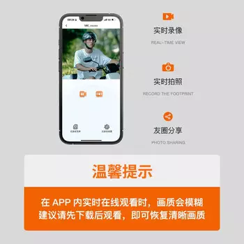 Велосипедный полушлем Foxwear M6 Forthwall с камерой 32 ГБ, желтый