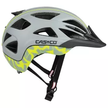 Велосипедный шлем Casco Activ 2, цвет Silver/Neonyellow