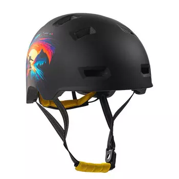 Велосипедный шлем Crazy Safety, цвет schwarz/bunt