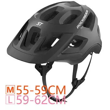 Велосипедный шлем Decathlon унисекс L, черный