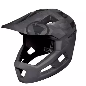 Велосипедный шлем Endura Kid's Singletrack Vollvisierhelm, цвет Camouflage/Grau