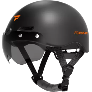 Велосипедный шлем Forthwall, записывающее устройство, полушлем с записью камеры, версия звонка Bluetooth + HD-видео, черный V6S Foxwear