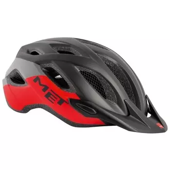 Велосипедный шлем Met, красный