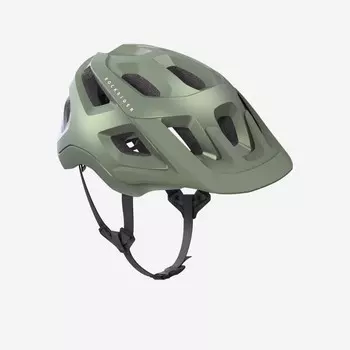 Велосипедный шлем Rockrider, цвет eukalyptusgrn