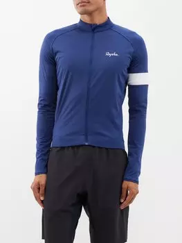 Велосипедный трикотаж core на молнии Rapha, синий