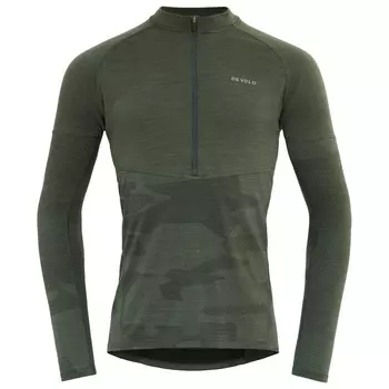 Велосипедный трикотаж Devold Standal Merino Shirt Zip Neck, цвет Forest