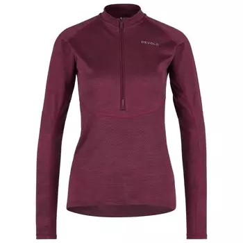 Велосипедный трикотаж Devold Women's Standal Merino Shirt Zip Neck, цвет Beetroot