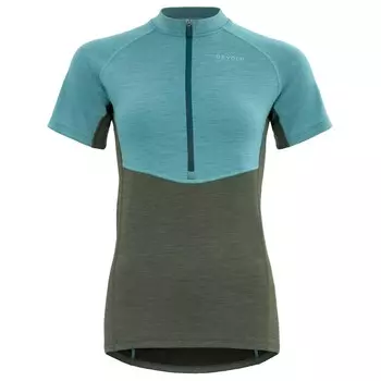 Велосипедный трикотаж Devold Women's Standal Merino Tee Zip Neck, цвет Tropical