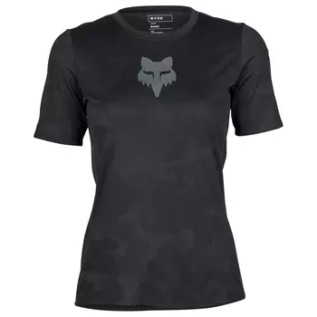 Велосипедный трикотаж Fox Racing Women's Ranger Tru Dri S/S Jersey, черный