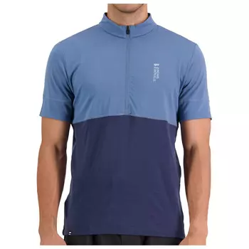 Велосипедный трикотаж Mons Royale Cadence Half Zip T, цвет Blue Slate/Midnight
