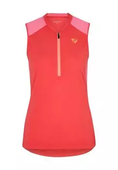 Велосипедный трикотаж Наталия Леди, V-образный вырез, без рукавов, женский ziener, цвет Red Cheek