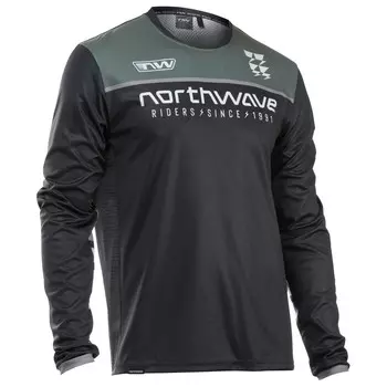 Велосипедный трикотаж Northwave Edge 2 Jersey Long Sleeve, цвет Black/Dark Grey