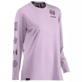 Велосипедный трикотаж Northwave Women's Xtrail Long Sleeve Jersey, цвет Lilac