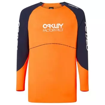 Велосипедный трикотаж Oakley Maven Scrub L/S Jersey, цвет Orange/Blue