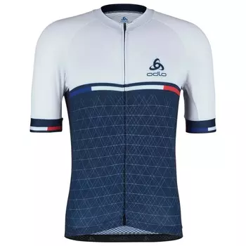 Велосипедный трикотаж Odlo Performance Aero S/S Jersey, цвет France Blue 2024