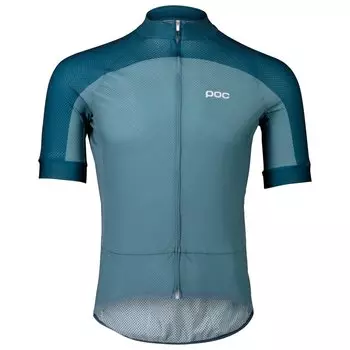 Велосипедный трикотаж Poc Essential Road Logo Jersey, цвет Calcite Blue/Dark Calcite Blue