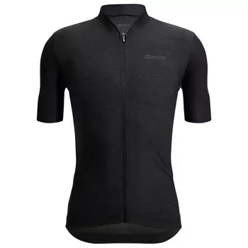 Велосипедный трикотаж Santini Colore Puro Jersey, цвет Nero