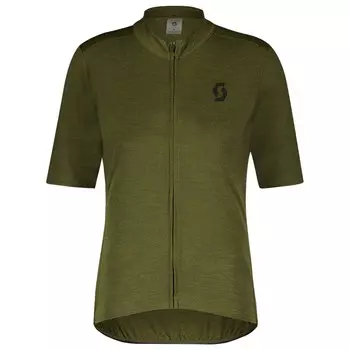 Велосипедный трикотаж Scott Gravel Merino S/S, цвет Fir Green/Black