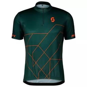 Велосипедный трикотаж Scott RC Team 20 S/S, цвет Aruba Green/Braze Orange