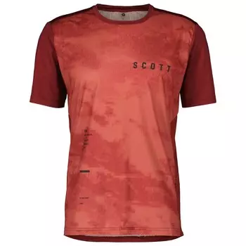 Велосипедный трикотаж Scott Trail Vertic S/S, цвет Wood Red/Dusk Red