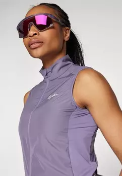 Велосипедный трикотаж Womens Core Gilet Rapha, припыленный сиреневый/белый