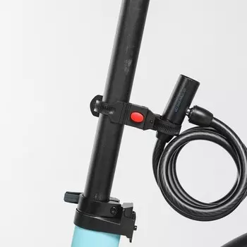 Велосипедный замок Decathlon U-образный замок с фиксированной базой UBB черный (тросовый замок с фиксированной базой) -4094538