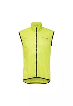 Велосипедный жилет Matera Air на молнии, карманах, сумках мужской VAUDE, цвет Bright Green
