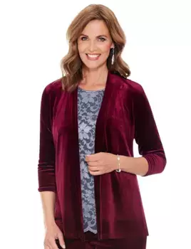 Велюровая куртка Chums, красный